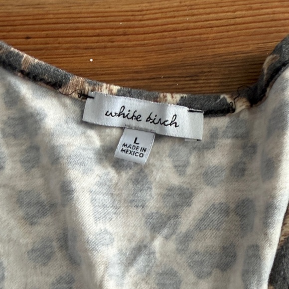 White Birch Leopard Print Romper - Picture 2 of 2